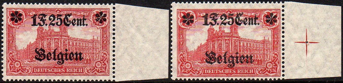 stamps Briefmarken Hauptpostamt Berlin German Occupation of Belgium Strassenbahn